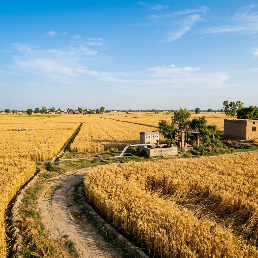 Punjab and Haryana land measurement conversion chart including Kanal, Marla, and Bigha