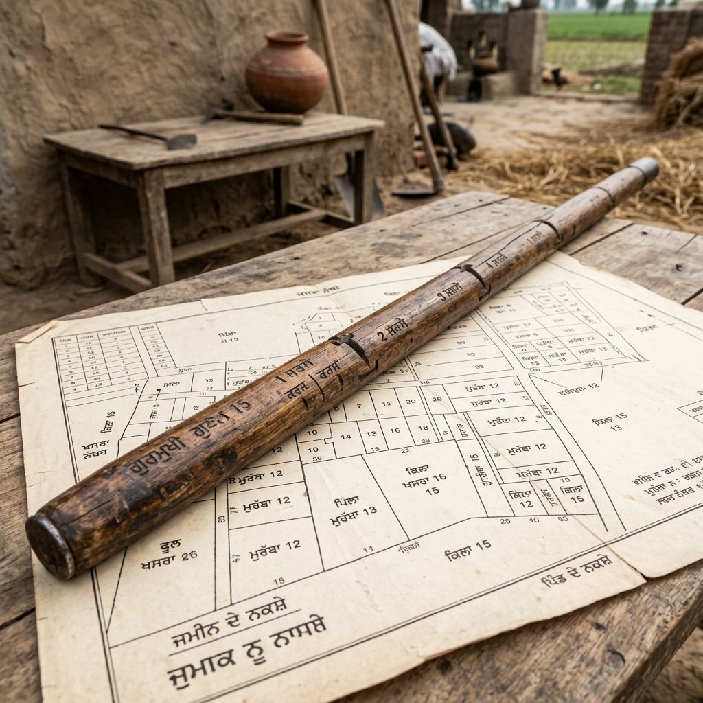 Kanal Marla land measurement in Punjab with traditional units conversion chart